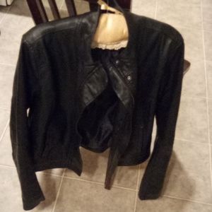 A New Day Leather Coat-Womens Youth XL